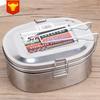 Caja de Almuerzo Shun Peng Fa Square de una Sola Capa, Doble Capa, para Adultos, con Cierre Magnético, Caja de Comida Rápida, Caja de Almuerzo Grande