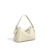 Bolso Boston simple y versátil de un solo hombro cruzado con textura de cuero genuino de alta gama, bolso de axila, bolso tipo almohada de piel de vaca de capa superior para mujer
