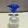 Manzano en Flor de Cristal Regalo para el Cumpleaños Festival de Mejor Amigo, Todo Material de Cristal de Vidrio, Adorno Pequeño de Flor Preservada