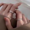 Anillo de Pareja Mobius 2024 Nueva Moda Personalidad Diseño Nicho Anillo de Pareja Anillo para Hombre y Mujer