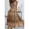 Vestido con estampado digital de moda con cuello en V nuevo de verano 2023