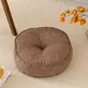 Novo Colchonete Futon de Algodão e Linho, Almofada Redonda de Tatami em Tecido, Almofada de Chão para Bay Window, Almofada de Meditação, Almofada de Chão Grande e Espessa