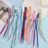 Lanyard de Poliéster Sandwich Dos Colores Colgante de Cuerda Personalizado de Moda Cuerda Trenzada Nudada de Colores DIY Lanyard de Cuerda al por Mayor