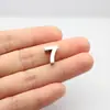 Pulsera DIY de cuentas digitales de aleación de 8 mm Accesorios para collar de mascota Señal de estacionamiento temporal