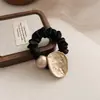 Design Simples de Nicho Cetim Pérola Elástico de Cabelo Intestino Pequeno Corda de Cabelo para Rabo de Cavalo Borracha Elástica Durável Alta Elasticidade Elástico de Cabelo Acessórios de Cabelo