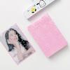 Nueva película flash de amor macarrón 20 película de tarjeta mate de dos capas de seda de 3 pulgadas, película protectora de tarjeta pequeña, tarjeta mate PP