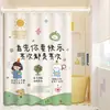 Cortina de Ducha de Baño de Alta Gama Impermeable, Resistente al Moho, de Secado Rápido, Cortina de Bloqueo de Partición sin Perforaciones, Tela para Cortina de Ducha de Baño