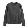 Nueva Chaqueta Cardigan de Punto Trenzado de Cuello Redondo y Manga Larga Vintage Otoño e Invierno de la Fábrica de Suéteres Fuente Dalang para Mujer
