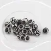 Cuentas redondas de ágata dzi rojo y negro del Tíbet, pulsera DIY de ágata roja, cuentas redondas de ágata, cuentas sueltas, accesorios dzi de tres ojos