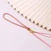 Nó Flor de Pessegueiro Trançado Corda para Celular Acessórios DIY Pingente Cordão Corda Simples Retrô Corda de Pulso Pingente para Celular