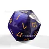 Jogo de Tabuleiro Dungeons and Dragons 1 Peça D6D20 Olho de Gato Roxo Padrão Rpg Dnd Diamante Multifacetado