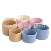 Cesta de Armazenamento de Corda de Algodão para Mesa, Cesta de Armazenamento Tecida à Mão, Cesta de Armazenamento para Diversos, Cesta de Armazenamento para Atacado Transfronteiriço
