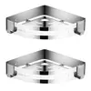 Estante de Almacenamiento Triangular para Baño Montado en Pared Sin Taladro Estante de Baño Acero Inoxidable 304 Almacenamiento para Baño Ducha Inodoro