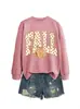 Transfronterizo Talla europea Amazon eBay sitio independiente casual versátil elegante mujer OTOÑO lunares letra mariposa