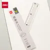 Regla transparente Deli VC129 con onda, regla de línea ondulada recta de 15 cm para estudiantes de primaria y secundaria para medir y dibujar
