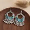 Pendientes de Estilo Étnico Bohemio, Gotas de Agua Geométricas, Cascabeles Redondos, Borlas, Pendientes Calados, Pendientes Elegantes y Atmosféricos para Mujer