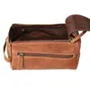Bolsa de tocador de cuero de búfalo de alta calidad para hombre, estilo europeo y americano, para viajes de negocios, bolsa cosmética portátil, bolsa de almacenamiento de tocador para viajes
