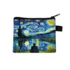 Porta-moedas Artístico Van Gogh Transfronteiriço, Porta-cartões Moderno com Estampa de Desenho Animado, Bolsa de Armazenamento Personalizada para o Dia dos Namorados, Venda Quente no Atacado