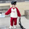 Moletom Infantil Outono 2026 Novo Estilo, Camiseta Básica de Manga Longa para Crianças Pequenas, Blusa Elegante com Gola Redonda para Primavera e Outono
