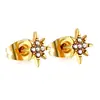 Pendientes INS nuevos transfronterizos para mujer, simples, pequeños, exquisitos, de alto grado, temperamento, Baita, celebridad de Internet, pendientes de nicho, venta al por mayor