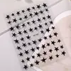 Adesivos de Unha Estrela de Cinco Pontas Tortos de Cor Sólida Planos Versáteis Estrela de Cinco Pontas Assimétrica Adesivos de Arte de Unha DIY Joias Estilo Dh