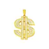 Comercio Exterior Europeo y Americano Joyería Hip-Hop Colgante Grande Incrustado de Diamantes Dólar Accesorios de Calle de Moda para Hombre Collar de Dólar Venta al por Mayor