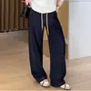 Vaqueros de pierna ancha de talla grande para mujer, otoño 2024, nuevos pantalones rectos ajustados con cintura elástica y diseño de pera para chica gordita