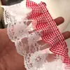 Accesorios de Encaje Plisado de Encaje a Cuadros al por Mayor Materiales de Decoración para Ropa con Bordes de Faldas Lolita Bordes de Cortinas