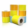 Papel Térmico de Impresión Colorido a Prueba de Cinco Elementos 70X50Mm para Cadena de Frío de Alimentos Frescos, Resistente a Baja Temperatura 60X40 Etiqueta Código de Barras Papel Sintético