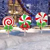 Nuevo letrero de suelo navideño con diseño de cachorro Grinch, letrero impermeable para césped de fiesta al aire libre, jardín