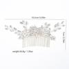 Amazon Accesorios para el Cabello Nupcial Europeo y Americano Hecho a Mano Accesorios Retro Lujo Ligero Elegante Vestido de Novia Peineta de Flor de Pedrería