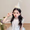 Noiva Doce Nova Renda Feliz Aniversário Malha Estilo Ins Laço Presilha Adorno de Cabeça Mechas Grampo de Cabelo Acessórios de Cabelo