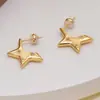 Pendientes de Cobre de Lujo Accesible Europeos y Americanos Chapados en Oro de 18K, No se Desvanecen, Pendientes de Estilo Ins de Gama Alta, Pendientes Retro al por Mayor