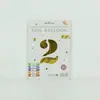 Venta al por mayor estilo INS comercio electrónico transfronterizo 16 pulgadas Exquisitamente empaquetado digital empaque individual de tarjeta de papel globos de papel de aluminio, versión delgada americana