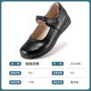 Sapatos de couro preto para meninas Sapatos de couro com sola macia para meninas Sapatos de etiqueta de desempenho pretos de camada única para estudantes Meninas e crianças Sapatos de desempenho de florista