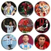 Estrela da Copa do Mundo Ronaldo Messi Acessórios de Futebol Broche Emblema