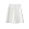 Shorts de algodón Tencel de cintura alta estilo coreano hechos a medida para mujer, nuevo estilo verano 2026, holgados y adelgazantes, ropa urbana