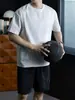 Camiseta de Manga Corta Raglán Fina de Secado Rápido para Deportes al Aire Libre Verano Transpirable Malla Empalmada Estilo para Hombre Ciclismo Senderismo Manga Corta