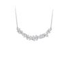 Collar de Plata S925 Sonrisa Flor de Glicina Trébol de Cuatro Hojas Niñas Lujo Ligero Gama Alta Colgante de Flor Nuevo Regalo de Vacaciones