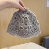 Gorro de punto de lana cálido y combinable con todo, estilo japonés, de doble capa, hecho a mano, para mujer, otoño e invierno, estilo coreano, con puntera