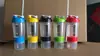 Copo Shaker Esportivo para Fitness Camada Dupla Pó de Proteína Copo Shaker com Mola Copo para Esportes Fitness ao Ar Livre