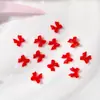 Mini Accesorios para Uñas con Forma de Moño Gelatina Tridimensional Pequeños Moños Flotantes Moños Transparentes de Hielo Pegatinas de Pedrería para Uñas Uñas Portables