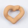 Acrílico plástico 21*19mm mão-feltro pintura Macaron pêssego amor corrente fivela DIY jóias acessórios shell do telefone móvel