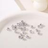 Cobre banhado a kc micro incrustado zircão geométrico garra diamante cor ouro retenção ouro zircão prego diamante jóias acessórios material