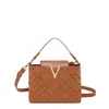 2026 Bolsa Mini Quadrada com Padrão de Diamante Bordado Estilo Horizontal Transfronteiriça Bolsa Transversal de Alto Padrão Bolsa de Ombro Único Bolsa Feminina