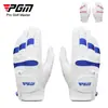 Guantes de Golf Pgm Kidsren para Niños y Niñas, Tela de Microfibra Transpirable, un Par de Guantes Deportivos Profesionales Resistentes al Desgaste con Marcas
