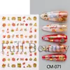 Nuevas pegatinas transfronterizas para decoración de uñas para invierno y Navidad: Pegatinas para uñas con diseño de Papá Noel, muñeco de nieve y árbol de Navidad
