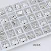 Taladro para uñas Dongzhou, blanco, con base puntiaguda mixta, accesorios de bricolaje, taladro de cristal rojo para Internet, taladro para uñas súper flash