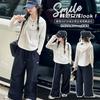 Conjunto de Ropa de Otoño para Niñas Transfronterizo 2026 Nuevo Conjunto de Dos Piezas con Sudadera con Capucha Casual para Niños y Pantalones Cargo Bordados Alo
