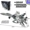 Ornamento de Modelo de Aeronave Su-35S 4 Peças Brinquedo de Montagem de Simulação F-22 Su-57 Caça-Bombardeiro D Xujia Modelo de Aeronave Militar
